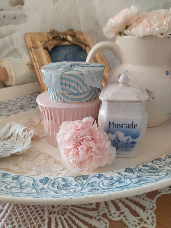 オールド ミュスケード ナツメグ スパイス コンテナ コンテナ 磁器