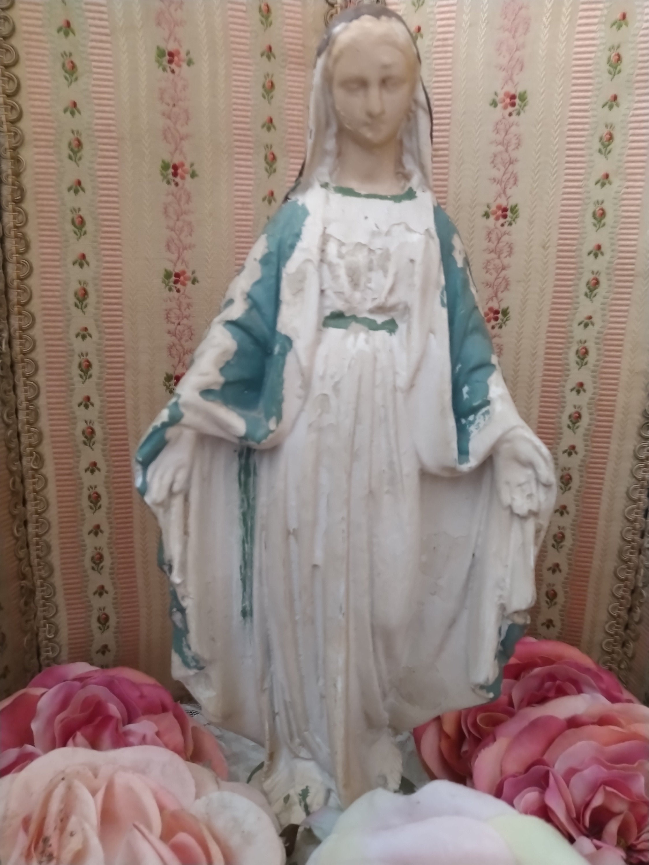 Figurine Vierge Marie Madone Shabby Chic - Veronese - Art Nouveau - 20 Cm - Neuve