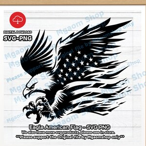 American Eagle Flag SVG: Patriotic USA Design (Digital Download)
