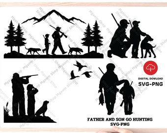 Download Father Son Hunting Svg Etsy