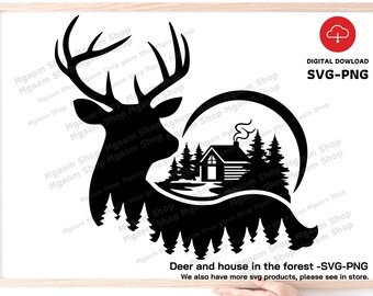 Download Winter Deer Svg Etsy
