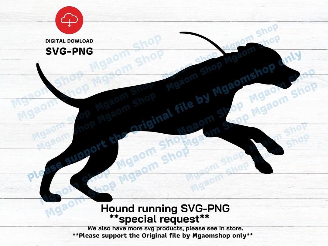 Hound Running SVG , Hound Dog Svg Png File, Svg for Hunter. Etsy