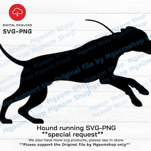Hound Running SVG: Hunter Dog Vector (Digital Download)