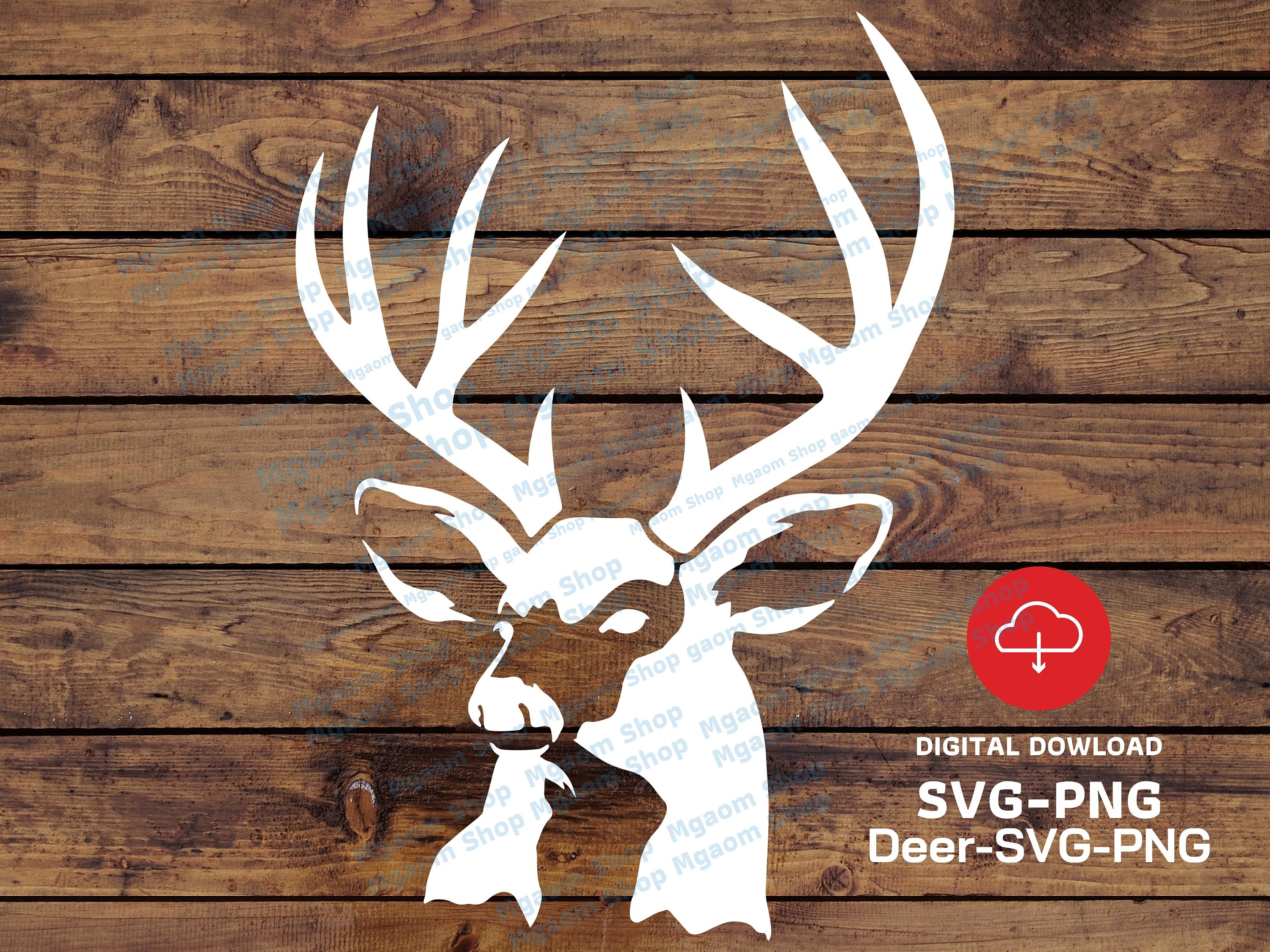 Deer Head SVG PNG File Deer Scene Svg New Deer Head Svg File - Etsy UK