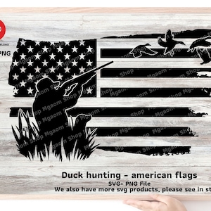 Duck hunting american flag svg , Duck hunting is in my dna SVG file , SVG for Hunter