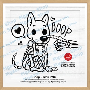 Boop Svg, Dog Skeleton Boop Halloween Svg, Dog Skeleton Halloween Svg, Halloween Svg, Halloween Dog Svg, Spooky Dog Svg, for Dog Lover Svg