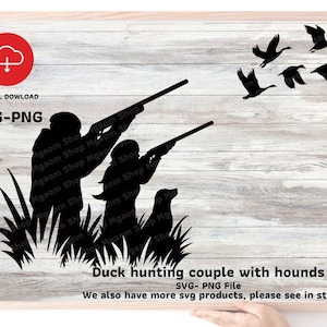 Duck Hunting Couple SVG: Hounds Family Design (Digital Download)