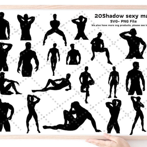 Shadow sexy man for funny party svg ,png  File , Shadow sexy man svg.