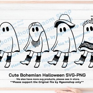 Cute Bohemian Halloween Svg, Bohemian ghost Svg, Halloween Svg, Cute ghost Svg, Funny Halloween Svg, Cute Bohemian Svg, Boo Svg