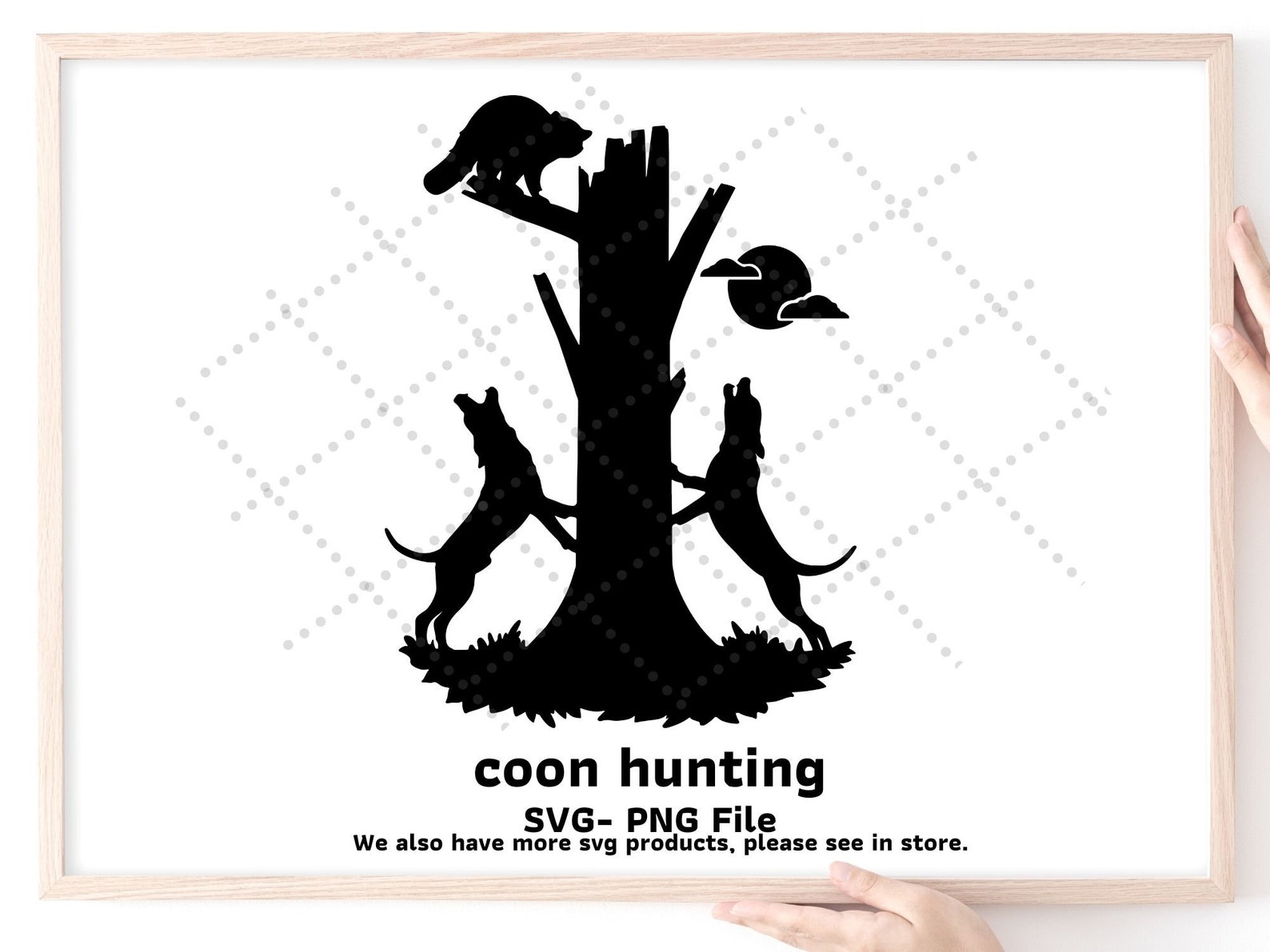 Night Coon Hunting SVG Png File Hounds Hunter SVG File - Etsy