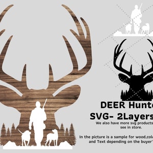 Deer Hunting Scene SVG: Hunter Family Design (Digital Download)