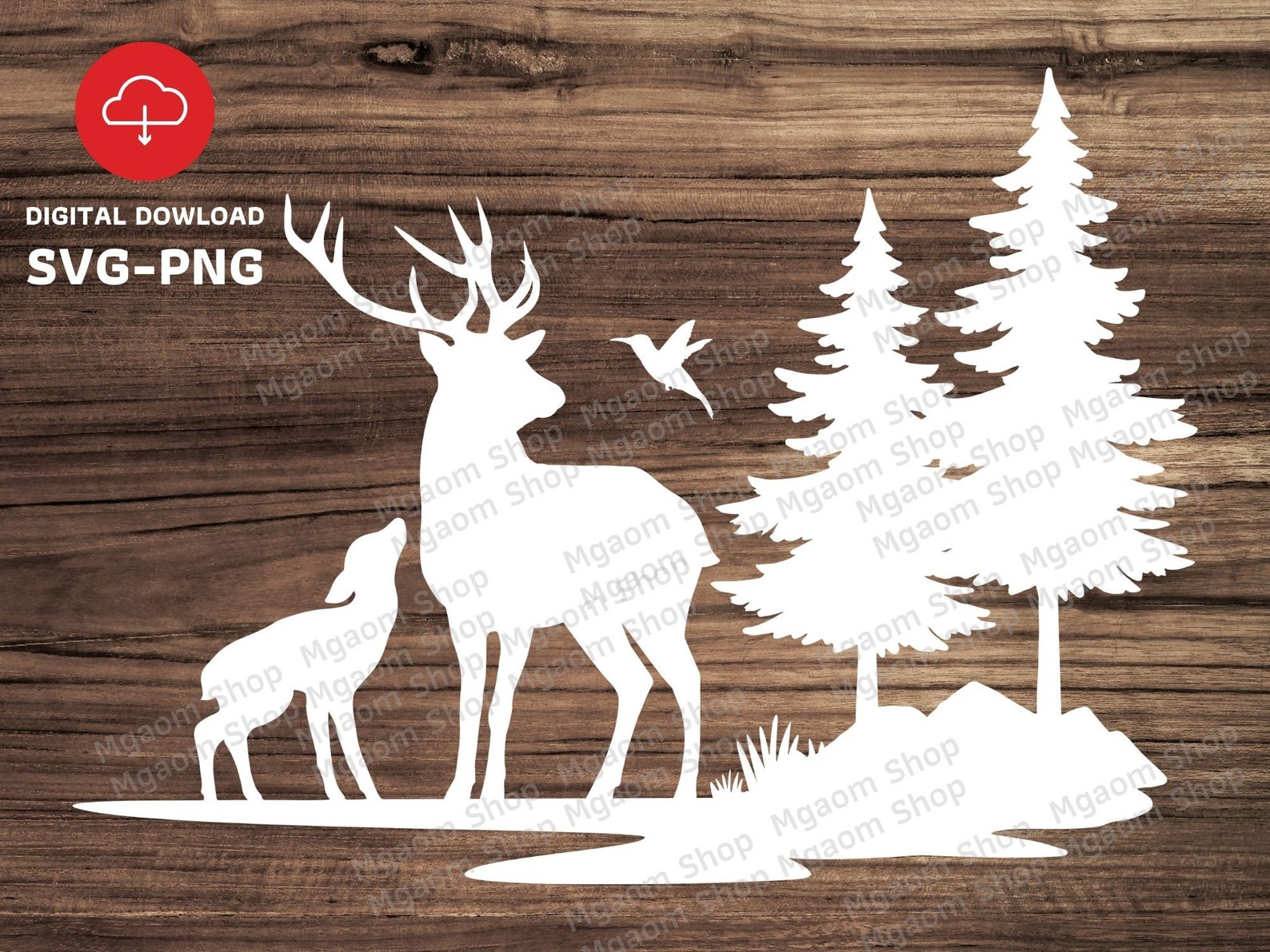 Free Free 158 Deer Family Svg SVG PNG EPS DXF File
