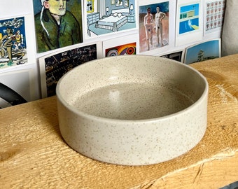 Handmade Ceramics Bowl STRACCIATELLA || Stoneware Bowl || Fruit Bowl || Large Salad Plate