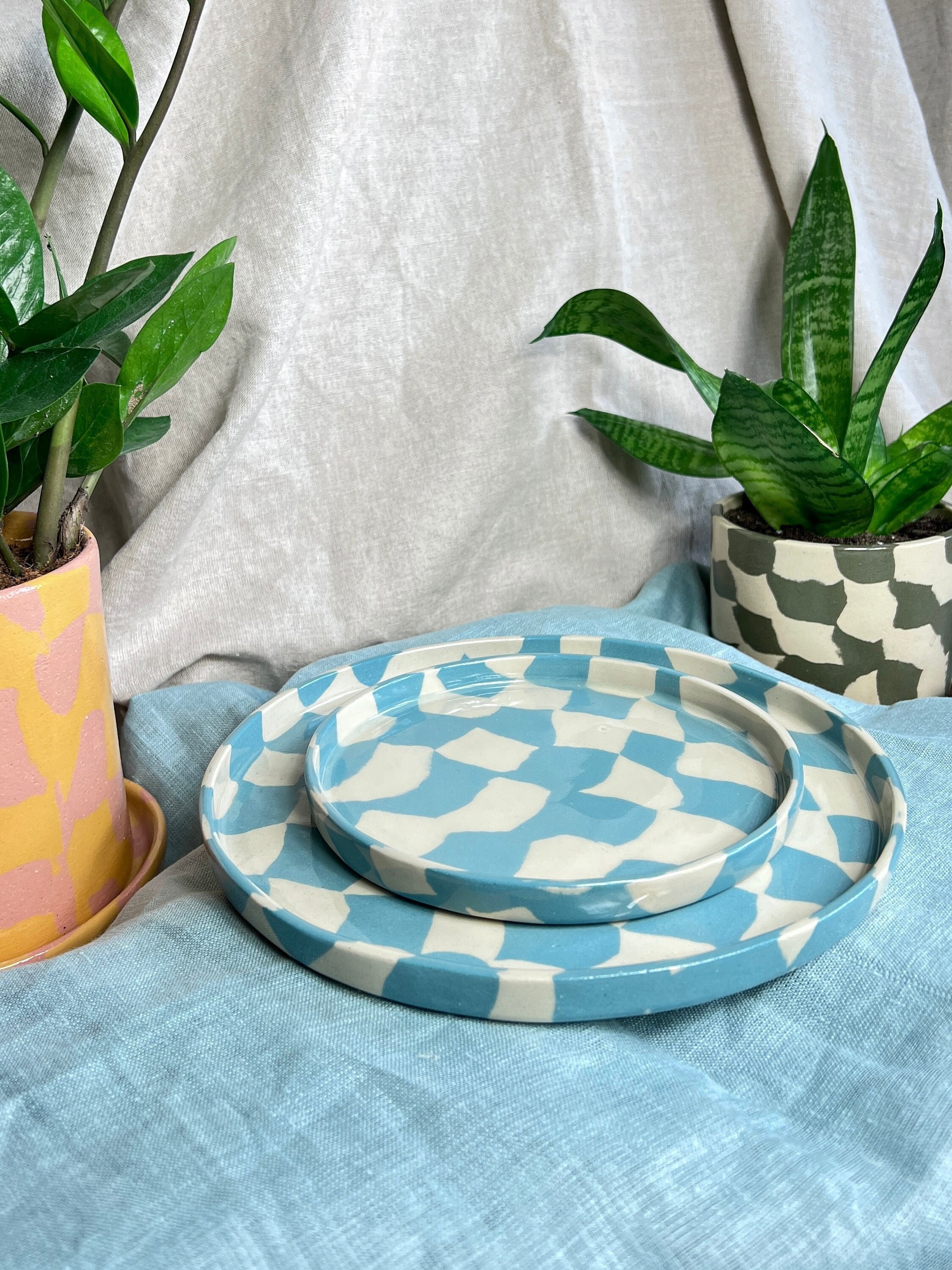 Bunte teller set