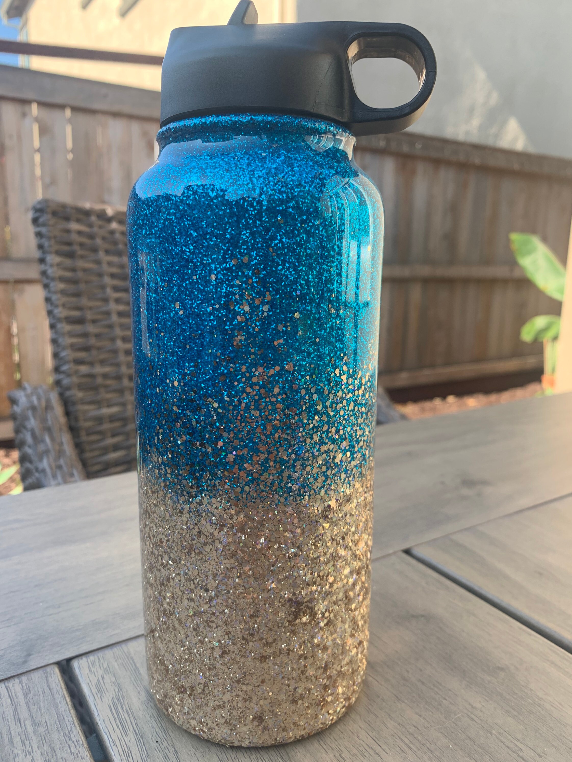 tumbler of water