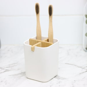 Eco Friendly Toothbrush Holder | Bathroom Accessories | Plastic Free, | Bamboo