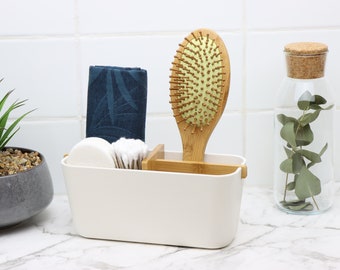 Bamboo Fiber Bathroom Organizer: Eco-Friendly Vanity Storage