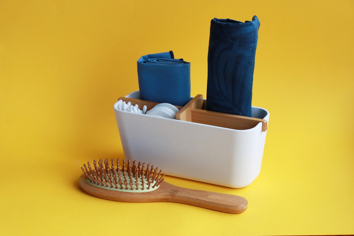 Eco Friendly Bathroom Organiser Plastic Free Bathroom Etsy