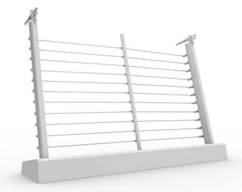 Valla del T-Rex de Jurassic Park de 1993 (¡inspiración!). Archivo STL.