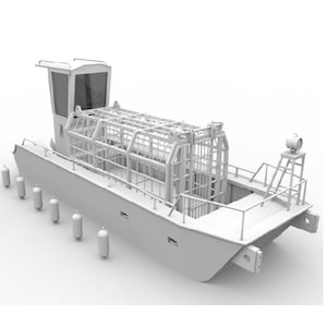 Jurassic Park III Boat from Jurassic Park III 2001 (Inspiration)! Stl file