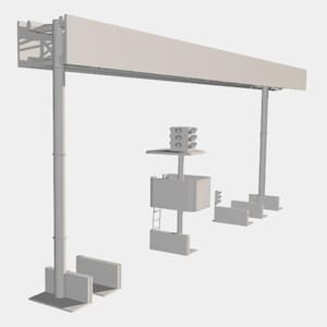 Start and finish straight | Tsukuba Circuit race track | STL file | Model building
