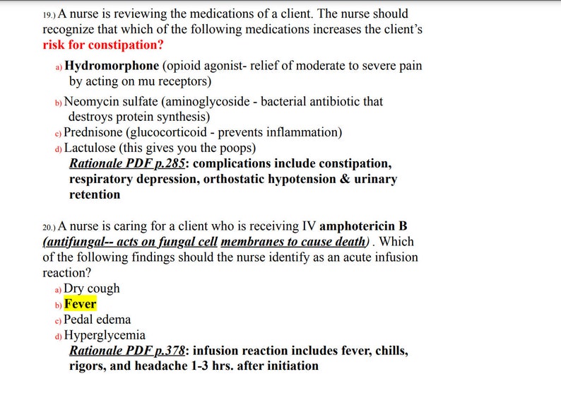 2019 Ati Rn Pharmacology Proctored Exams Etsy