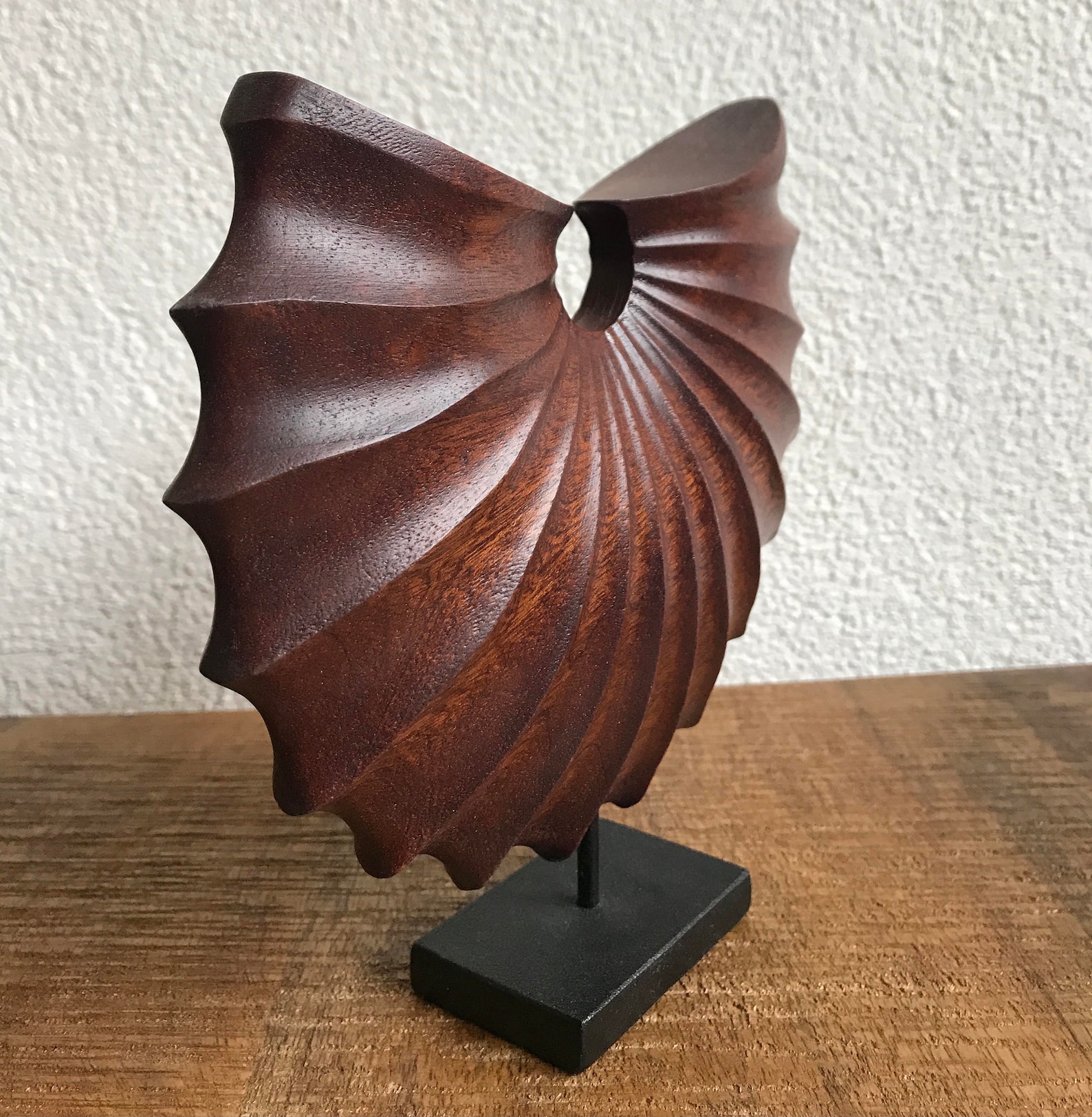 Modern Natural Wood Sculpture Elegant Home Decor Modern Etsy