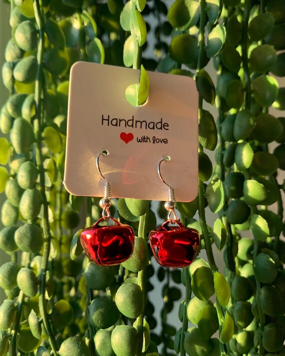 Red Jingle Bells on a Silver Hook Etsy
