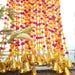 50 PC FREE SHIPPING Multicolor Indian Christmas Wedding Party Decoration, Mehndi Decor, Backdrop,Pom Pom, Gota Hangings.