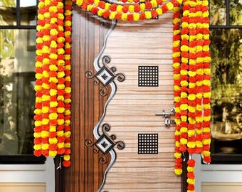 OFERTA DE 50 unidades de flores artificiales de caléndula india para guirnaldas decorativas de Diwali.