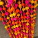50 PC FREE SHIPPING Multicolor Indian Christmas Wedding Party Decoration, Mehndi Decor, Backdrop,Pom Pom, Gota Hangings.
