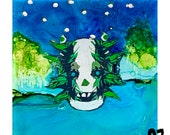 Hand Painted Ceramic Coaster (10cm) - Emotional Lanscapes - MadeByOZ