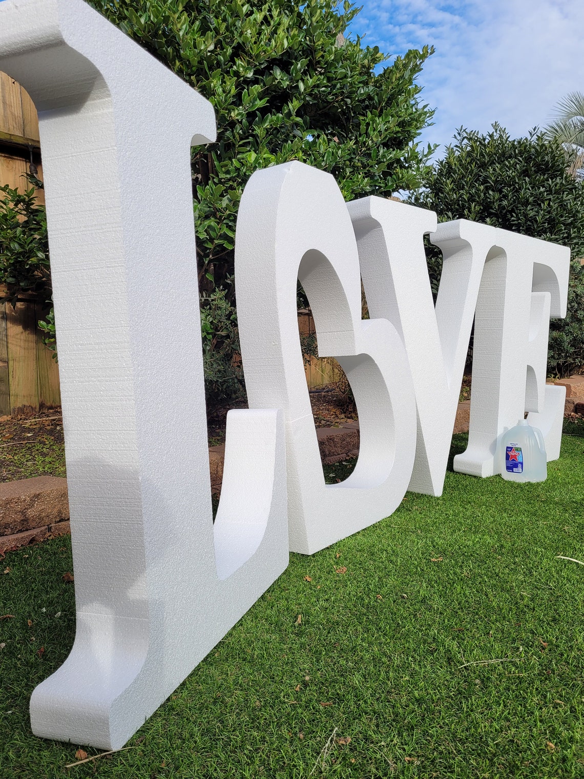 Giant 3D Foam Letters for Table Top of Yard or Gift , Baby Shower