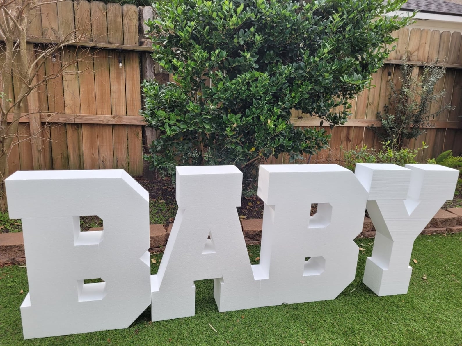Giant 3D Letters for Table top of Yard or Gift Baby Shower Etsy