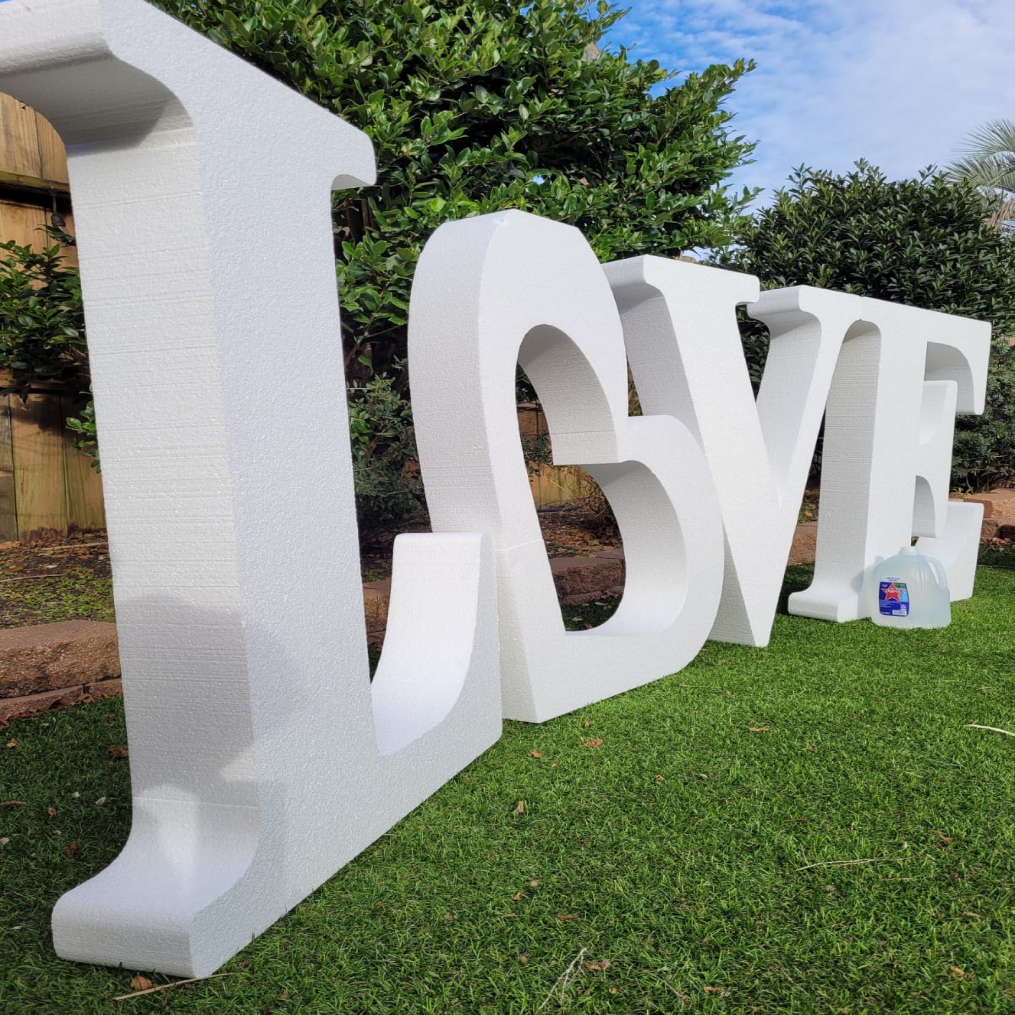 Giant 3D Foam Letters for Table Top of Yard or Gift , Baby Shower