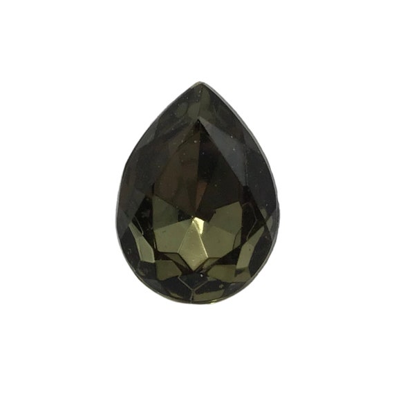 36 Pcs 15x11mm Black Diamond Pear Shaped Vintage Glass 36 Pcs 15x11mm Black Diamond Pear Shaped Vintage Glass