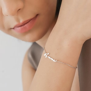 Personalized Name Bracelet , Dainty Bracelet , Custom Name Bracelet , Best Gift For Her , Bridesmaid Gift , Birthday Gift