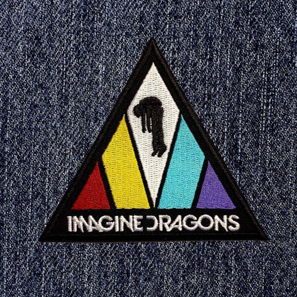 Imagine Dragons - Triangle Logo Embroidered Iron-On Patch - Brand New/Official/Rare