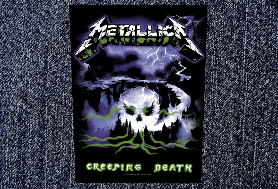 Metallica Men's Creeping Death Back Patch Black