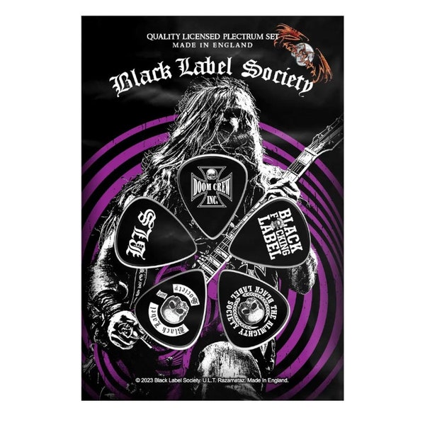 Black Label Society - Zakk Wylde Collectors Plectrum Set - Brand New/Rare/Official