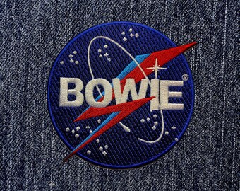 David Bowie - NASA Embroidered Iron-On Patch - Brand New/Official/Rare