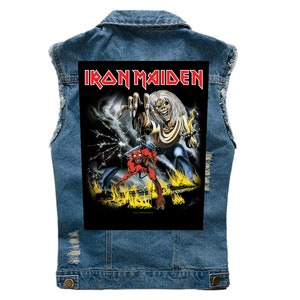 Iron Maiden Number Of The Beast Printed Sew On Back Patch Brand New/Rare/Official image 2