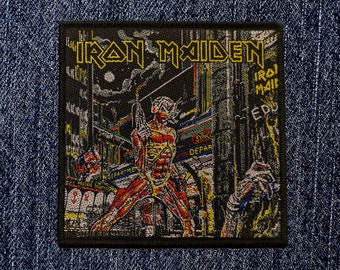 Iron Maiden - Somewhere In Time Woven Sew On Patch - Brand New/Rare/Official