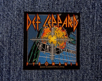 Def Leppard - Pyromania Woven Sew On Patch - Brand New/Rare/Official
