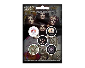 Queen - Early Albums Collectors Pin Badge Set - Rare/Brand New/Official
