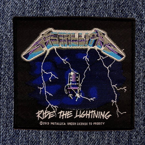 Metallica - Ride The Lightning Woven Sew On Patch - Brand New/Rare/Official