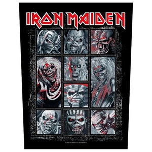 Iron Maiden - 10 Eddies Printed Sew On Back Patch - Brand New/Rare/Official