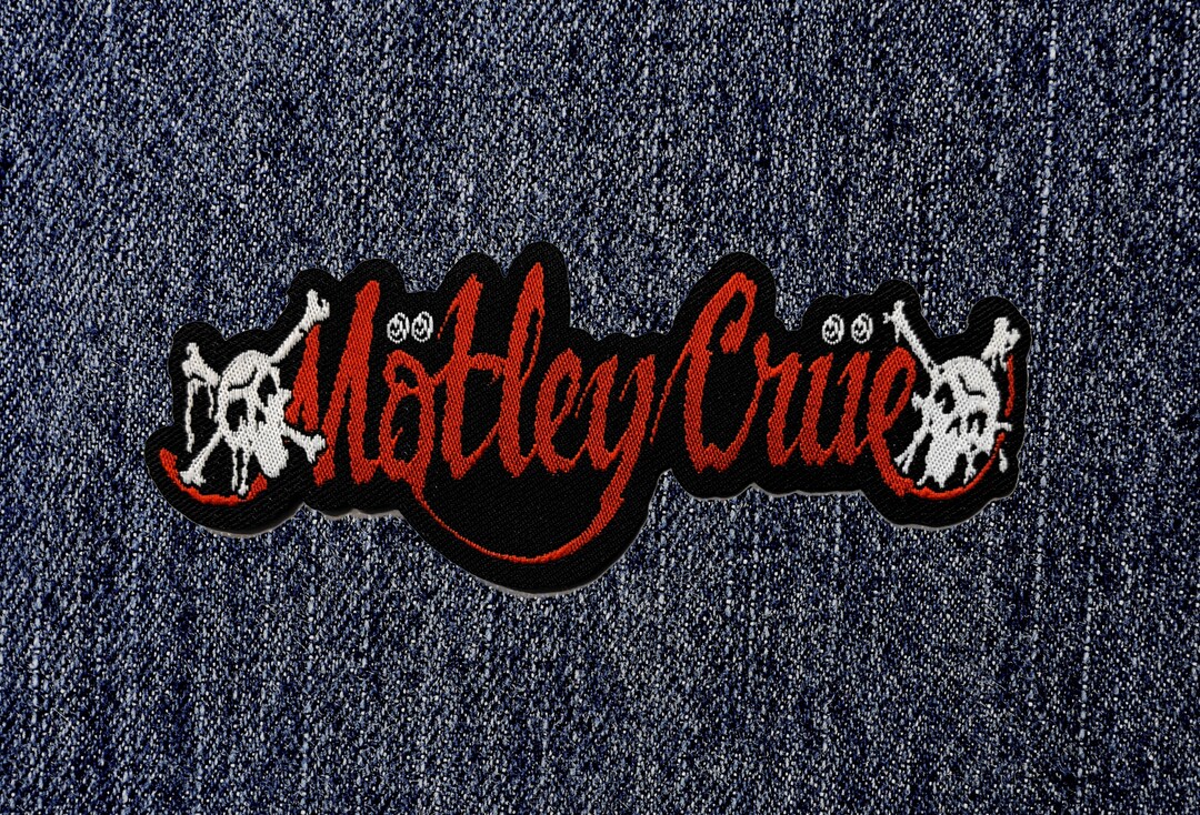 Mötley Crüe Patch Aufnäher | Dr. Feelgood Logo | 10x4cm | Für Jacken & Taschen