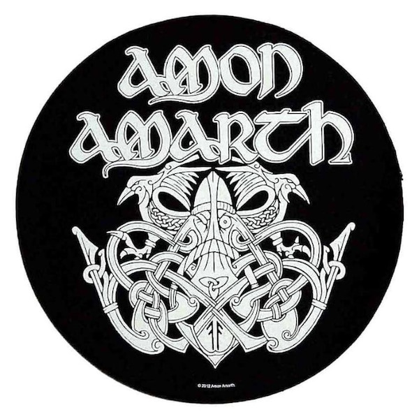Amon Amarth - Odin Rundschreiben Aufnäher zum aufnähen - Brandneu / Selten / Offiziell / Gelöscht Design !!!LETZTER!!!