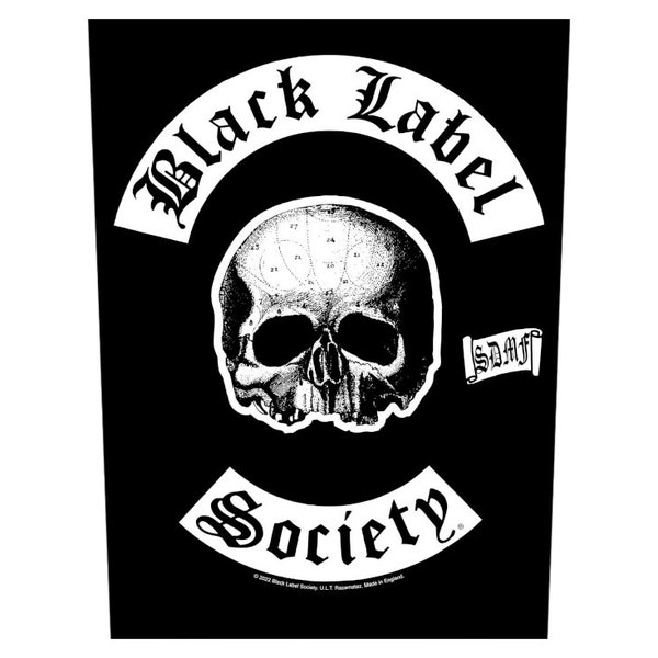 Black Label Society - SDMF Printed Sew On Back Patch - Brand New/Rare/Official